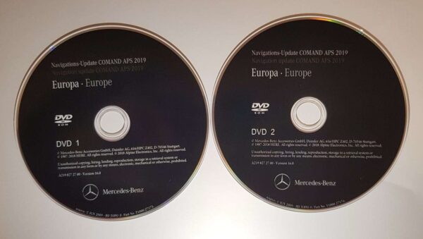 MERCEDES NTG2.5 NAVIGATIE KAART UPDATE DVD EUROPA 2019-2020 - Afbeelding 4