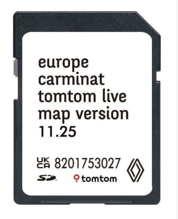 RENAULT CARMINAT LIVE SAT NAV KAART UPDATE SD KAART EUROPA 2025