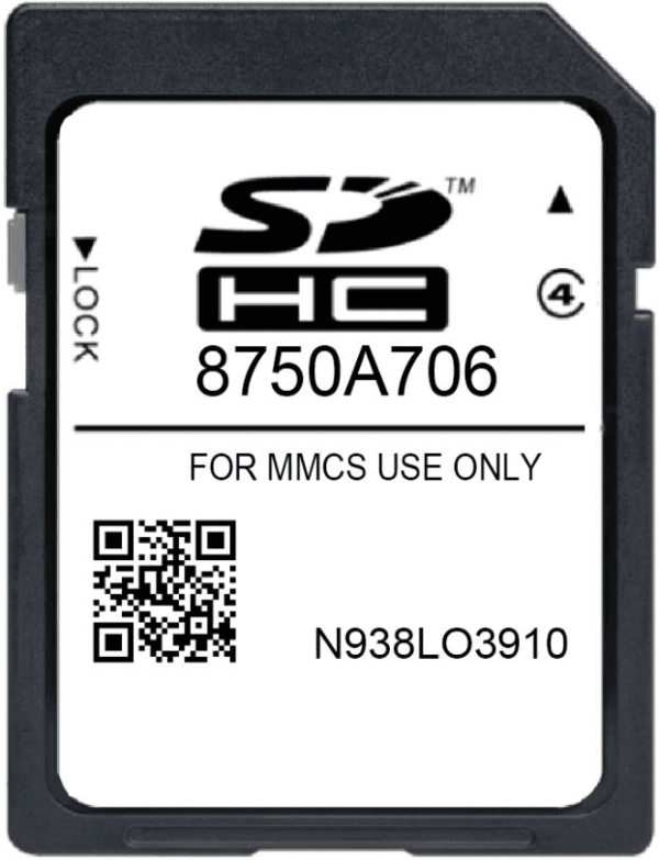 MITSUBISHI MMCS 8750A706 W18, W19 SAT-NAV-KAART UPDATE SD-KAART EUROPA 2024/2025