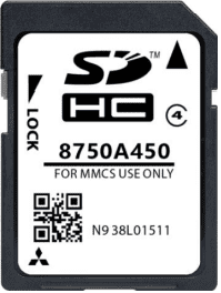 MITSUBISHI MMCS E11 E12 W13 8750A450 NAVIGATIEKAART KAART UPDATE SD KAART EUROPA 2024/2025