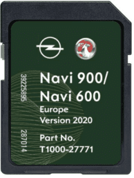 VAUXHALL / OPEL NAVI 600 / 900 NAVIGATIEKAART UPDATE SD KAART 2020